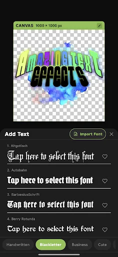 ดาวน์โหลด xCanvas 2 – AI Fonts Lettering ล่าสุด – ออกแบบตัวอักษรและโลโก้ฟรี - Screenshot 4