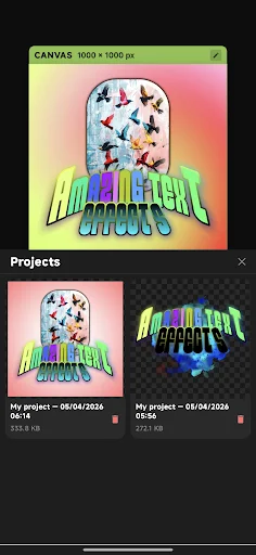 ดาวน์โหลด xCanvas 2 – AI Fonts Lettering ล่าสุด – ออกแบบตัวอักษรและโลโก้ฟรี - Screenshot 5