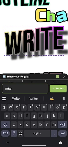 ดาวน์โหลด xCanvas 2 – AI Fonts Lettering ล่าสุด – ออกแบบตัวอักษรและโลโก้ฟรี - Screenshot 2