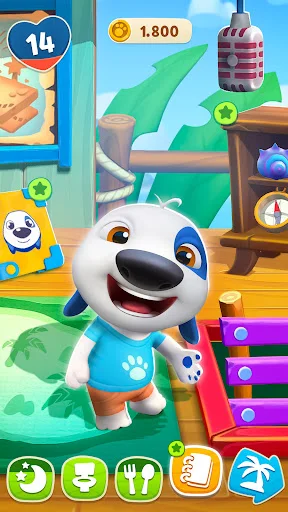 ดาวน์โหลด My Talking Hank: Islands ล่าสุด – เกมเลี้ยงสัตว์แสนสนุกฟรี - Screenshot 1