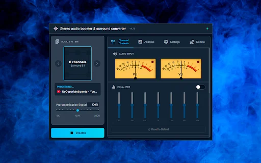 ดาวน์โหลด Stereo Amplifier & Surround Sound – เปลี่ยนเสียงสเตอริโอเป็น 7.1 ฟรี - Screenshot 1