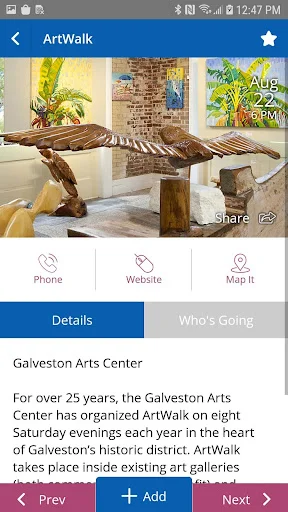 ดาวน์โหลด Visit Galveston เวอร์ชันล่าสุด – คู่มือท่องเที่ยวเกาะแบบครบวงจร - Screenshot 2
