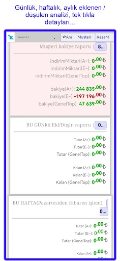 ดาวน์โหลด Kerrat – Veresiye Defteri Cari ล่าสุด – จัดการบัญชีลูกหนี้ฟรี - Screenshot 7