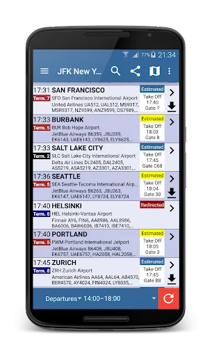 ดาวน์โหลด Orlando Airport Flight Info ล่าสุด – เช็คเที่ยวบินฟรี - Screenshot 1