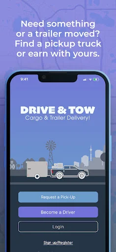 ดาวน์โหลด Drive & Tow ล่าสุด – บริการขนย้ายของด้วยรถกระบะ ฟรี - Screenshot 1