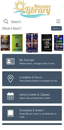 ดาวน์โหลดแอป Manatee County Public Library ล่าสุด – เข้าถึงหนังสือฟรีได้ทุกที่ - Screenshot 1