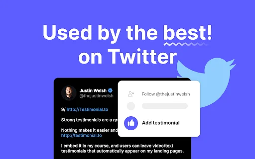ดาวน์โหลด Testimonial Chrome Extension – รวมรีวิวลูกค้าได้ง่ายดาย - Screenshot 1