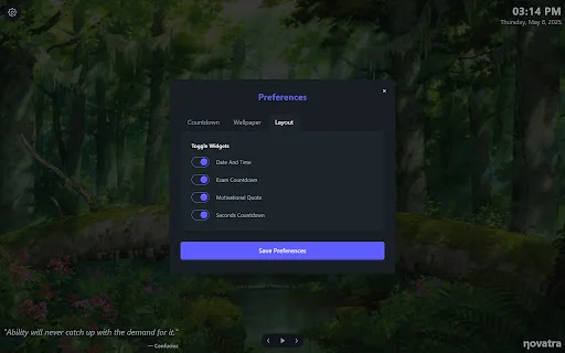ดาวน์โหลด Exam Countdown ล่าสุด – ตัวช่วยนับถอยหลังสอบฟรี - Screenshot 1