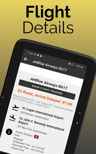 ดาวน์โหลดแอป Baltimore Airport BWI – เช็คตารางเที่ยวบินเรียลไทม์ - Screenshot 17