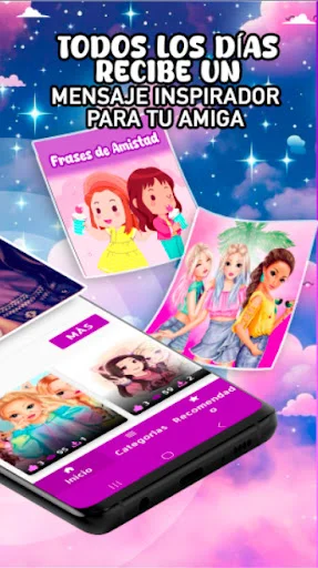 ดาวน์โหลด Frases de Mejores Amigas ฟรี – แคปชั่นมิตรภาพซึ้งๆ สำหรับเพื่อนรัก - Screenshot 2