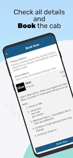 ดาวน์โหลด Cab Compare – Taxi Calculator ล่าสุด – คำนวณค่าโดยสารฟรี - Screenshot 6