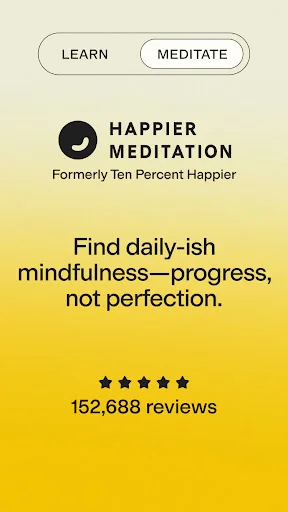 ดาวน์โหลด Happier Meditation ล่าสุด – ฝึกสมาธิเพื่อความสงบใจฟรี - Screenshot 1