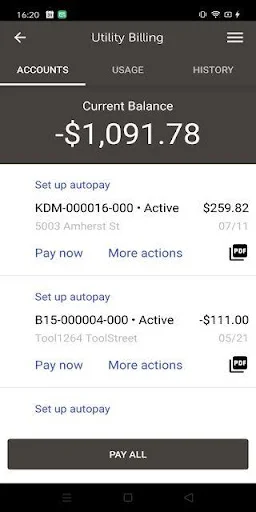 ดาวน์โหลด My Civic Utilities ล่าสุด – จัดการค่าน้ำค่าไฟสะดวก ฟรี - Screenshot 2