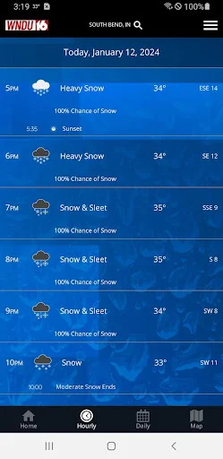 ดาวน์โหลดแอป WNDU First Alert Weather – พยากรณ์อากาศแม่นยำล่าสุด - Screenshot 2