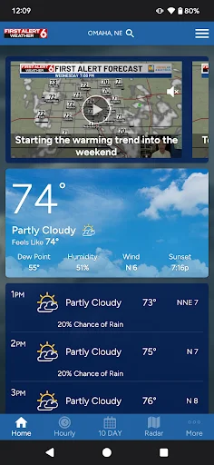 ดาวน์โหลด First Alert 6 Weather ล่าสุด – พยากรณ์อากาศแม่นยำ ฟรี - Screenshot 1