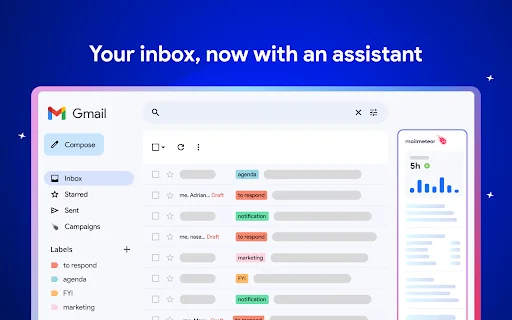 ดาวน์โหลด Gmail AI Email Assistant – Mailmeteor ฟรี – ตัวช่วยจัดการอีเมล - Screenshot 1