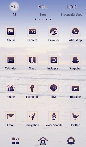 ดาวน์โหลด Morning Glow Theme +HOME ธีมทะเลแสนสงบฟรีสำหรับ Android - Screenshot 3
