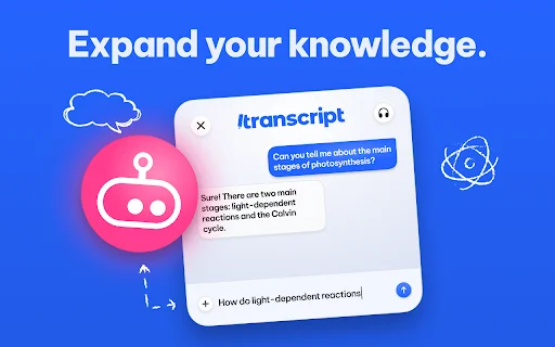 ดาวน์โหลด Transcript – AI Homework Helper ตัวช่วยเรียนอัจฉริยะสำหรับนักเรียน - Screenshot 4