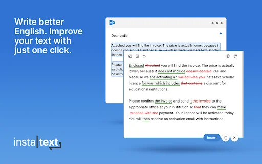 ดาวน์โหลด InstaText – ตัวช่วยเขียนภาษาอังกฤษให้ดูเป็นมืออาชีพฟรี - Screenshot 5