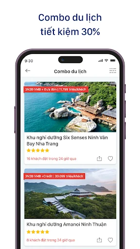 ดาวน์โหลด iVIVU.com ล่าสุด – จองโรงแรม เที่ยวบิน และรถรับส่งราคาถูก - Screenshot 2