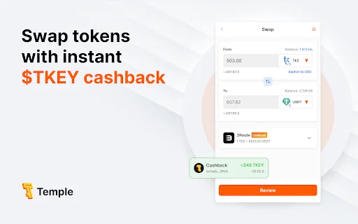 ดาวน์โหลด Temple Wallet ล่าสุด – กระเป๋าเงิน Tezos และ EVM ที่ปลอดภัย - Screenshot 2