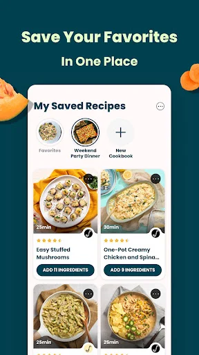 ดาวน์โหลด SideChef สูตรอาหารและวางแผนมื้ออาหาร – ผู้ช่วยทำอาหารอัจฉริยะ - Screenshot 23