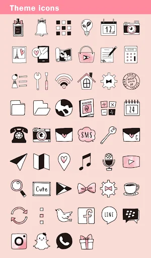 ดาวน์โหลด Pink Roller-skates Theme ฟรี – ปรับแต่งหน้าจอสมาร์ทโฟนให้สวยหวานสไตล์ผู้หญิง - Screenshot 4