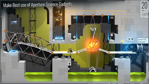 ดาวน์โหลด Bridge Constructor Portal ล่าสุด – เกมไขปริศนาสุดท้าทายจาก Portal - Screenshot 5