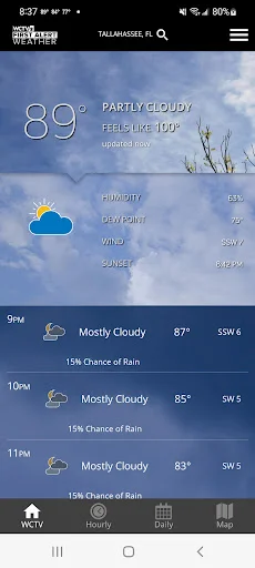 ดาวน์โหลด WCTV First Alert Weather ล่าสุด – พยากรณ์อากาศแม่นยำ ฟรี - Screenshot 1