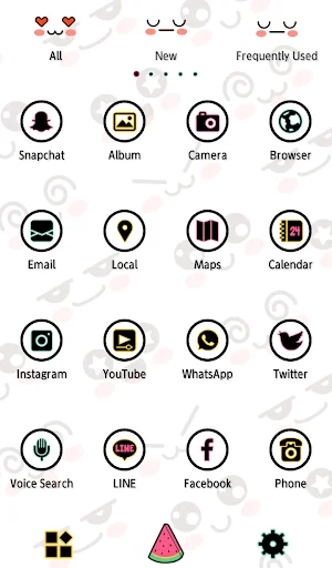 ดาวน์โหลด Cute Expressions Theme +HOME ฟรี – ปรับแต่งหน้าจอให้คิ้วท์สุดๆ - Screenshot 7
