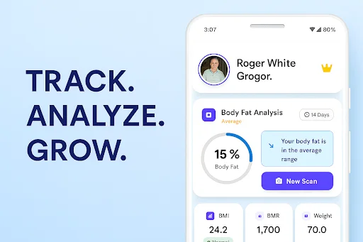 ดาวน์โหลด Formfy: AI Body Fat Scanner ล่าสุด – วัดไขมันและดูแลสุขภาพด้วย AI ฟรี - Screenshot 1