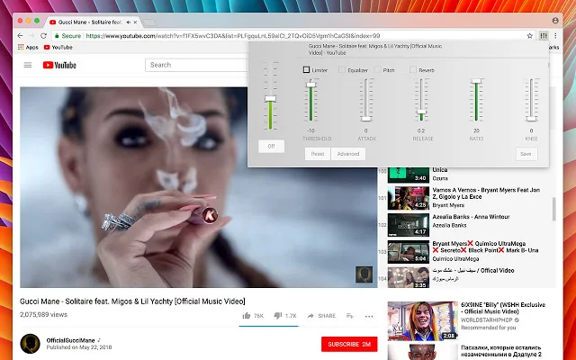 ดาวน์โหลด Audio Equalizer ล่าสุด – ปรับแต่งเสียงฟรีสำหรับเบราว์เซอร์ - Screenshot 1