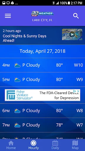 ดาวน์โหลด WCJB TV20 Weather App ล่าสุด – พยากรณ์อากาศแม่นยำ ฟรี - Screenshot 2