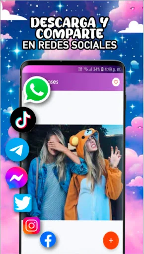 ดาวน์โหลด Frases de Mejores Amigas ฟรี – แคปชั่นมิตรภาพซึ้งๆ สำหรับเพื่อนรัก - Screenshot 6