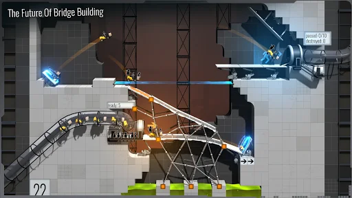ดาวน์โหลด Bridge Constructor Portal ล่าสุด – เกมไขปริศนาสุดท้าทายจาก Portal - Screenshot 2