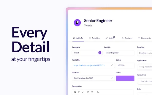 Huntr – ตัวช่วยหางานและกรอกใบสมัครอัตโนมัติ ติดตามงานครบจบในที่เดียว - Screenshot 3