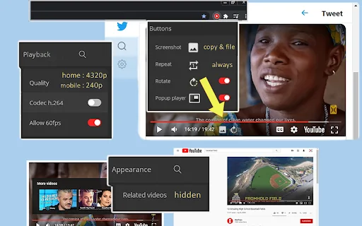 ดาวน์โหลด Improve YouTube! ส่วนขยายปรับแต่ง YouTube ให้สมบูรณ์แบบ ฟรี - Screenshot 2