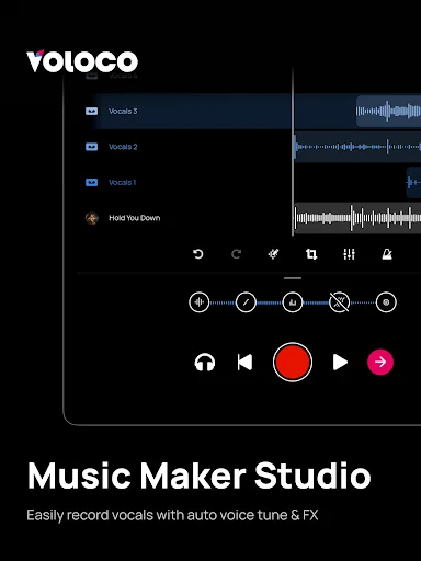 ดาวน์โหลด Voloco ล่าสุด – สตูดิโออัดเสียงและแต่งเสียงร้องฟรี - Screenshot 9