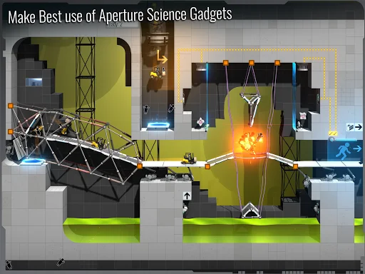 ดาวน์โหลด Bridge Constructor Portal ล่าสุด – เกมไขปริศนาสุดท้าทายจาก Portal - Screenshot 11