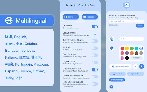 ดาวน์โหลด MYNT: Material You New Tab – ปรับแต่งหน้าแท็บใหม่ให้สวยทันสมัย - Screenshot 4