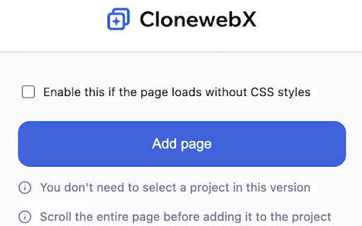 ดาวน์โหลด ClonewebX Softlite.io ล่าสุด – เครื่องมือคัดลอกหน้าเว็บอัจฉริยะ - Screenshot 1