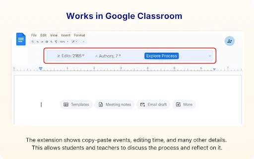 ดาวน์โหลด Process Feedback for Google Docs ล่าสุด – ตัวช่วยเช็คประวัติการเขียนฟรี - Screenshot 2