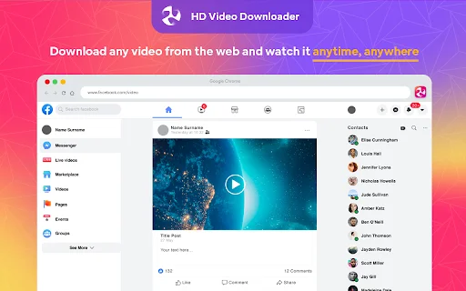 ดาวน์โหลด HD Video Downloader ล่าสุด – เครื่องมือบันทึกวิดีโอคุณภาพสูงฟรี - Screenshot 1