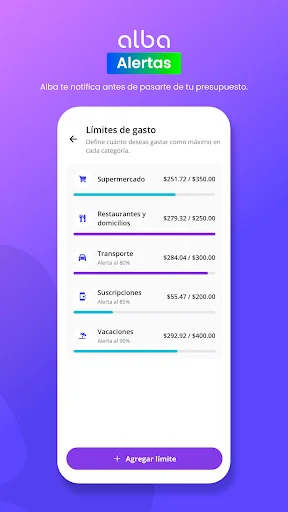 ดาวน์โหลด Alba AI: Asistente Financiero ล่าสุด – จัดการรายจ่ายอัตโนมัติฟรี - Screenshot 6