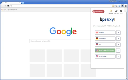 ดาวน์โหลด KProxy ส่วนขยายเบราว์เซอร์ – ท่องเว็บไร้ขีดจำกัด ปลอดภัย ฟรี - Screenshot 3