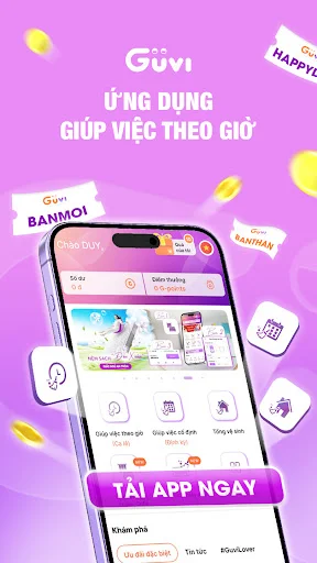 ดาวน์โหลด GUVI – บริการทำความสะอาดบ้านรายชั่วโมง สะดวก รวดเร็ว ทันสมัย - Screenshot 1