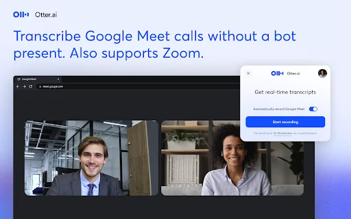 Otter.ai: ถอดความการประชุมและสรุปงานด้วย AI ฟรี – ใช้งานบน Chrome - Screenshot 1