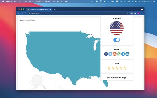 ดาวน์โหลด VPN Plus Chrome ฟรี – ส่วนขยาย VPN ที่เร็วและปลอดภัยที่สุด - Screenshot 3