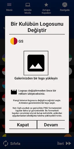 ดาวน์โหลด Türkiye Süper Lig Simülasyon ล่าสุด – จำลองการแข่งขันฟุตบอลตุรกีฟรี - Screenshot 3