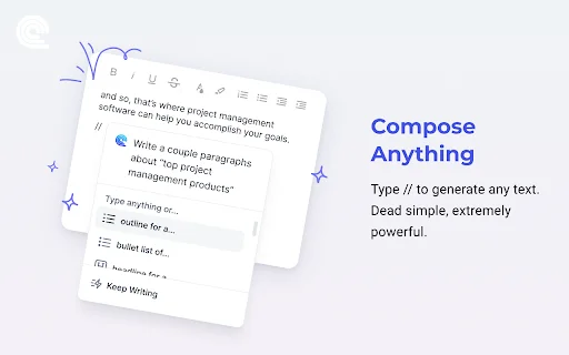 ดาวน์โหลด Compose AI ล่าสุด – ตัวช่วยเขียนอัจฉริยะเพิ่มความเร็วในการพิมพ์ - Screenshot 1